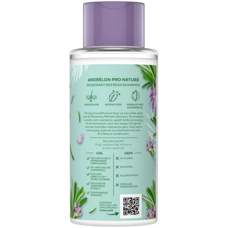 Andrélon Pro Nature Rosemary Refresh Shampoo|Andrelon New