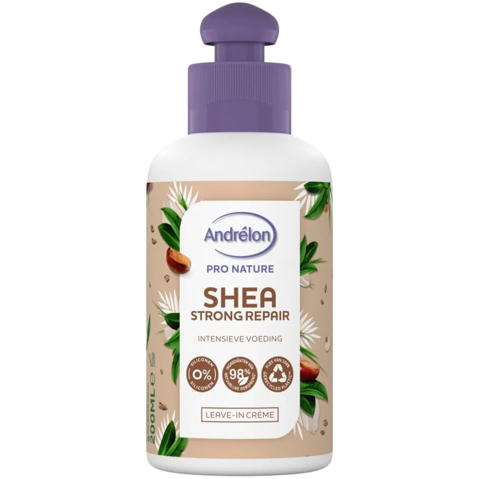 Andrelon Andrélon Pro Nature Shea Strong Repair Leave-In Crème< Haarcrème