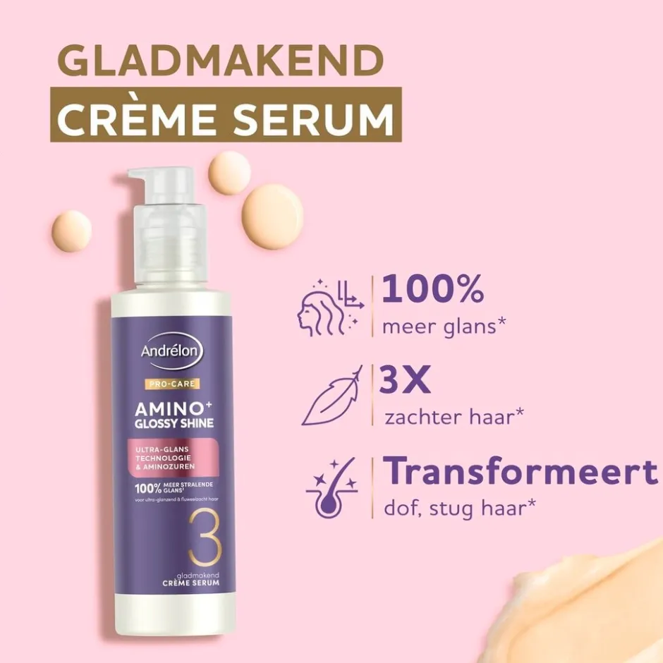 Andrélon Pro-Care Amino+ Glossy Shine Crème Serum|Andrelon Pro-Care Discount