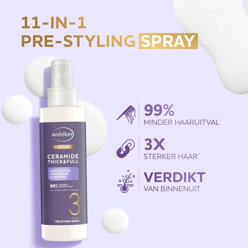 Andrélon Pro-Care Ceramide Thick & Full Pre-Styling Spray|Andrelon Pro-Care Clearance