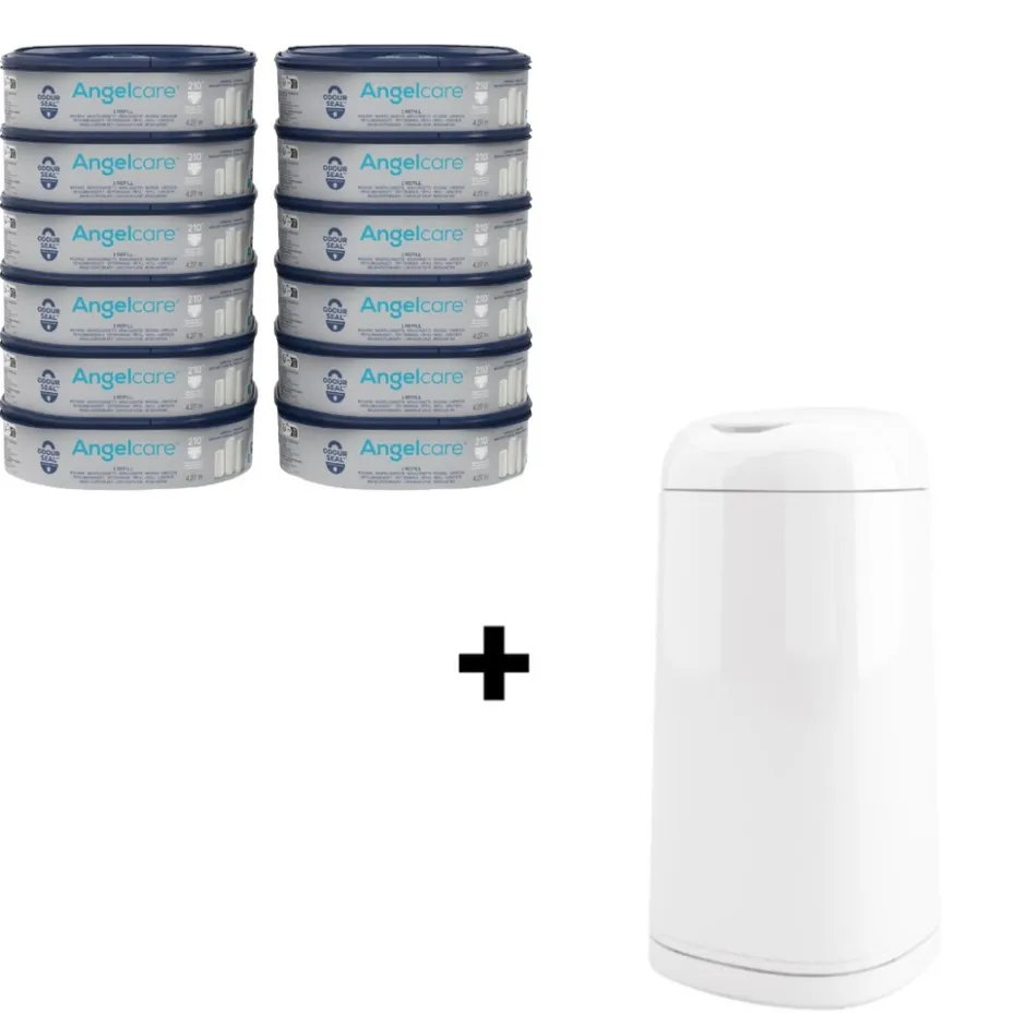 Dress Up 12-pack Navulcassette incl. Witte Luieremmer|Angelcare Discount