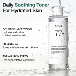 ANUA Heartleaf 77% Soothing Toner< Korean Skincare|Gezichtsreiniging