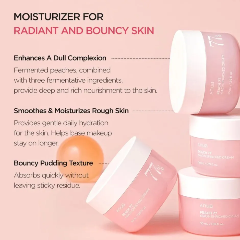 Peach 77 Niacin Enriched Cream|ANUA