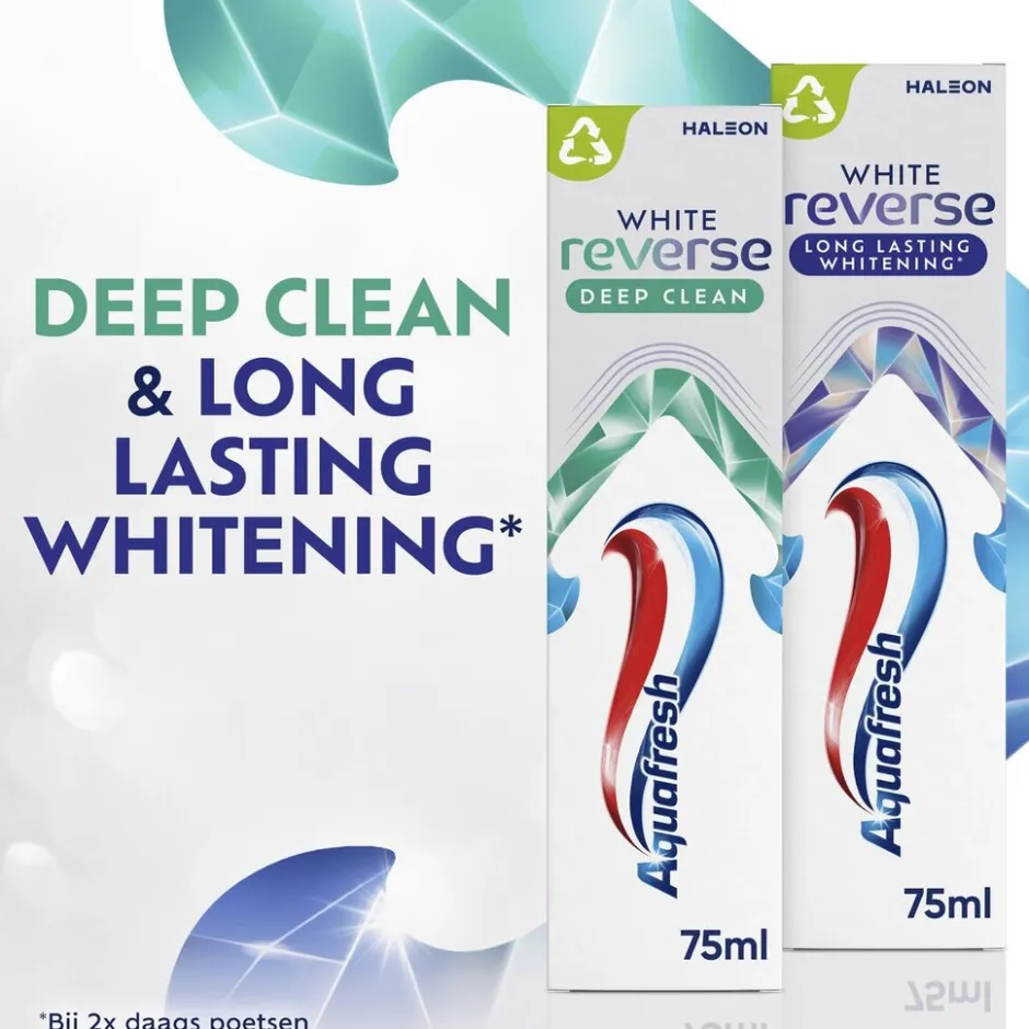 Aquafresh White Reverse Deep Clean Tandpasta< Tandpasta