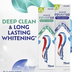 White Reverse Long Lasting Strengthening Tandpasta|Aquafresh Online