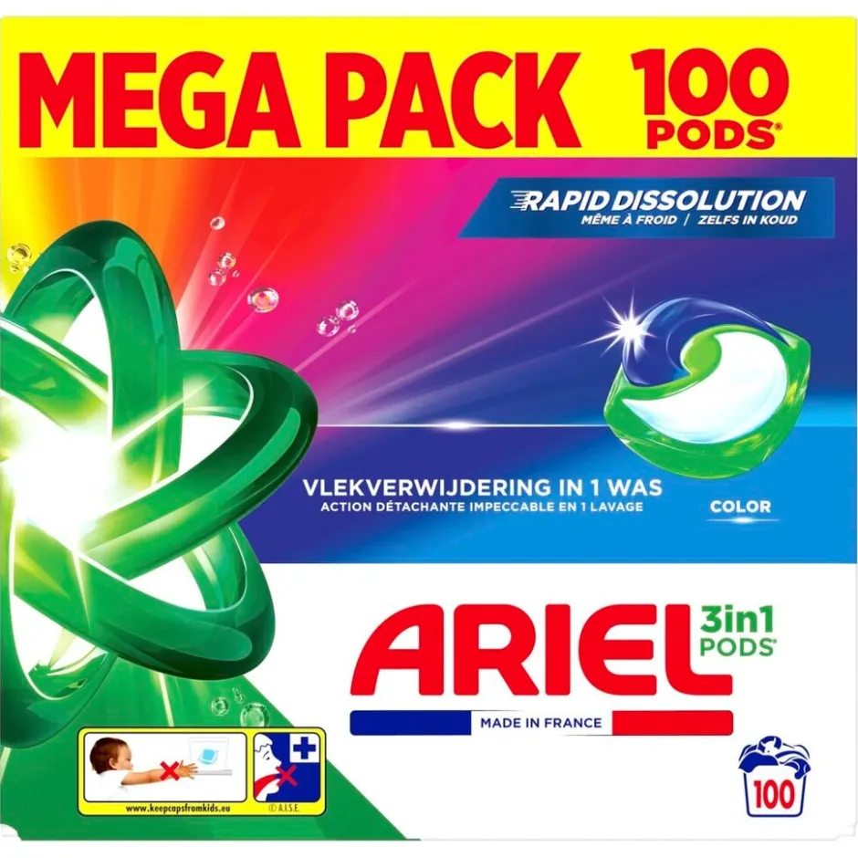 Ariel Color 3-in-1 Wasmiddelpods< Wasmiddel
