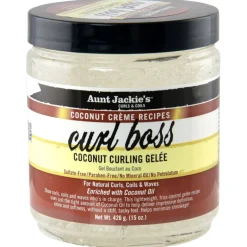 Aunt Jackie's Coconut Crème Recipes Curl Boss Coconut Curling Gelée< Haargel