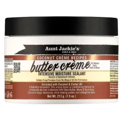 Curls & Coils Coconut Crème Recipes Butter Crème Intensive Moisture Sealant|Aunt Jackie's