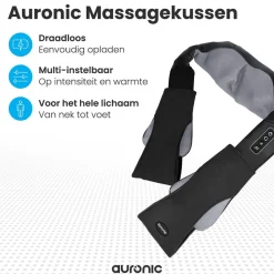 Draadloos Shiatsu Massagekussen|Auronic Sale