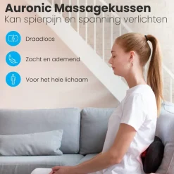 Draadloos Shiatsu Massagekussen|Auronic Discount