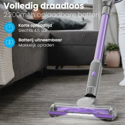 Auronic Draadloze Steelstofzuiger< Stofzuigers
