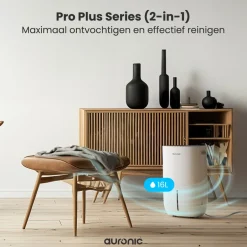 Luchtontvochtiger en Luchtreiniger 16L per dag|Auronic