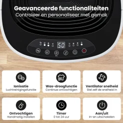 Luchtontvochtiger en Luchtreiniger 16L per dag|Auronic