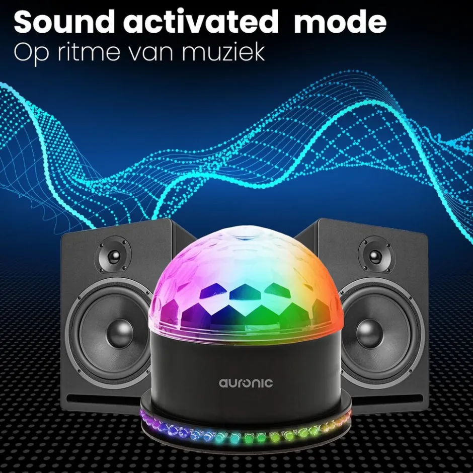 Auronic Roterende Discolamp< Verlichting