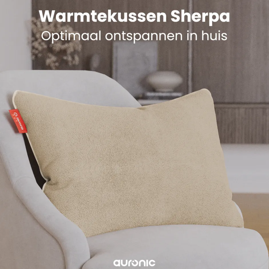 Auronic Sherpa Fleece Warmtekussen 45x60cm< Warmteproducten