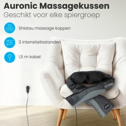 Auronic Shiatsu Massagekussen< Massageapparaten