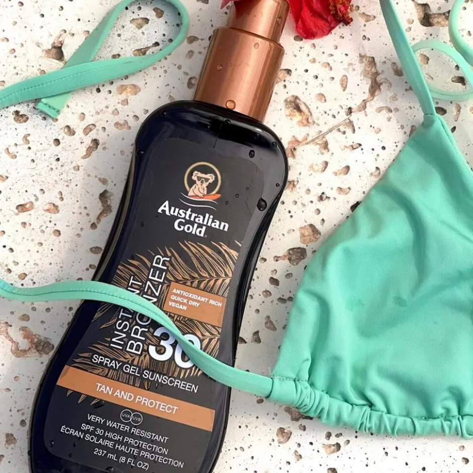 Australian Gold Instant Bronzer SPF30 Zonnebrand Spray Gel< Zonnebrand
