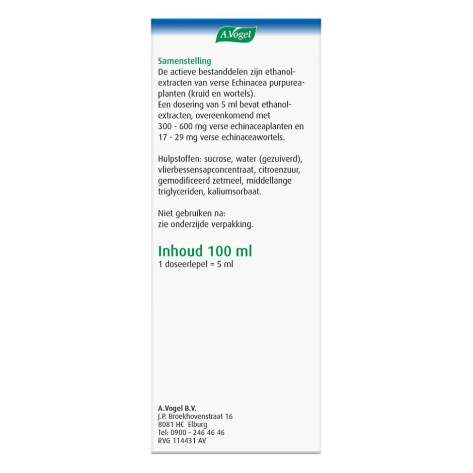 A.Vogel Echinaforce Hot Drink< Natuurlijke Zelfzorgmiddelen