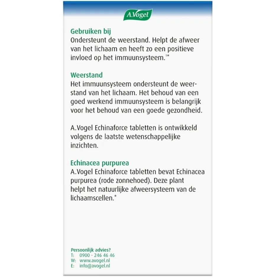 A.Vogel Echinaforce Tabletten< Natuurlijke Supplementen|Weerstand En Energie