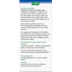 A.Vogel Menstruatie Tabletten< Natuurlijke Supplementen