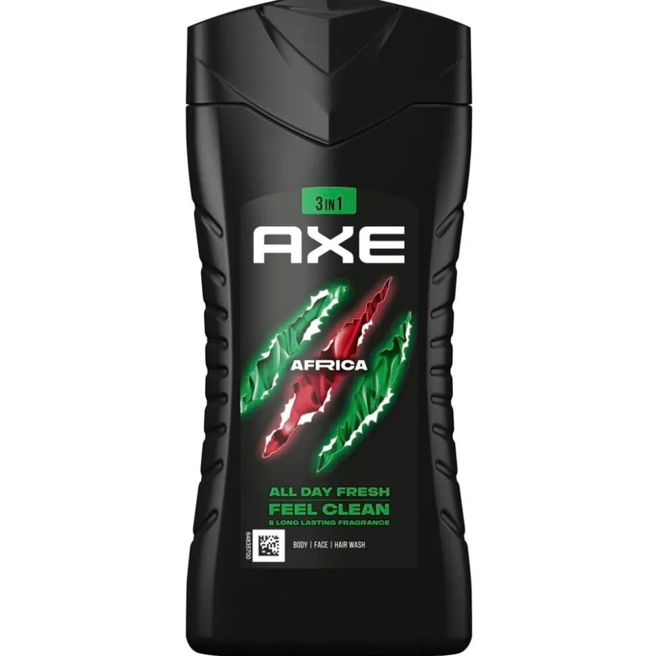 Axe Africa 3-In-1 Douchegel en Shampoo< Douchegel