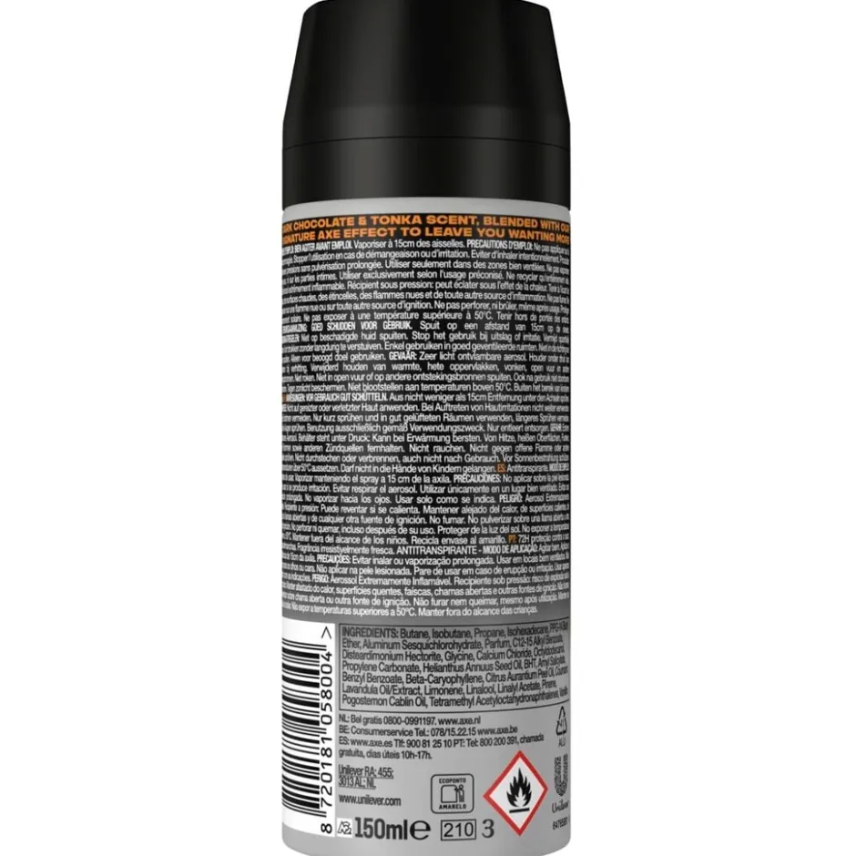 Axe Dark Temptation Antitranspirant Spray< Deospray