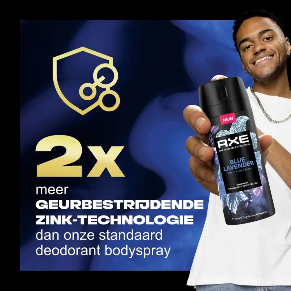 Axe Fine Fragrance Blue Lavender Deodorant Bodyspray< Deospray