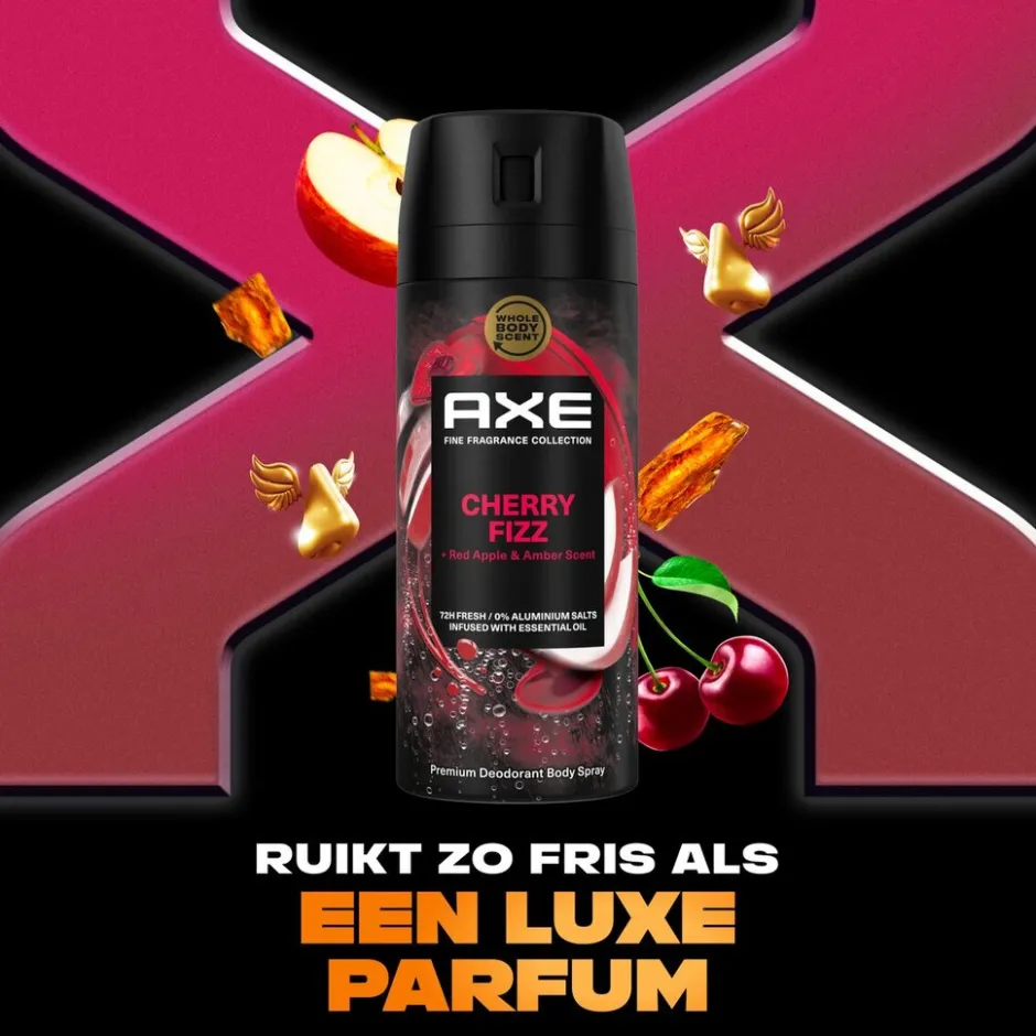 Cherry Fizz Deodorant Bodyspray|Axe Fine Fragrance Online