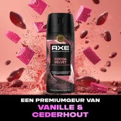 Axe Fine Fragrance Cocoa Velvet Deodorant Bodyspray< Deospray