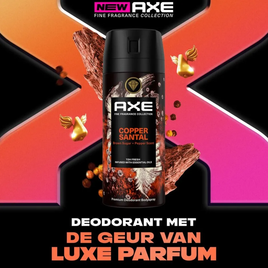 Axe Fine Fragrance Copper Santal Deodorant Bodyspray< Deospray