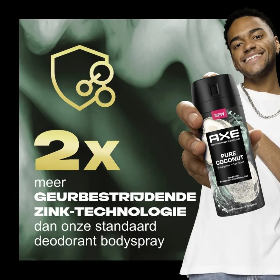 Pure Coconut Deodorant Bodyspray|Axe Fine Fragrance Hot