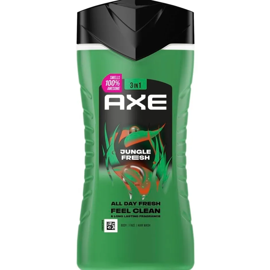 Jungle Fresh Extra Fresh 3-in-1 Douchegel|Axe