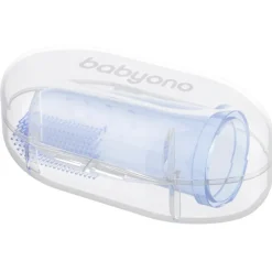 Babyono Baby Ono Blauw Vingertop Tandenborstel< Tandenborstels