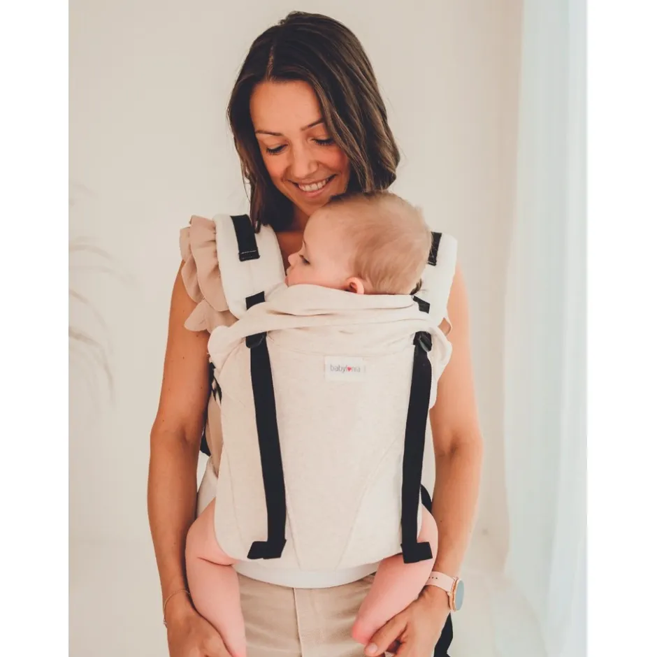 Babylonia Draagzak Tricot-Click Almond Melange One Size| Best