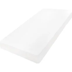 Babymatex Jersey Wit 60x120 cm Ledikant Hoeslaken< Baby Beddengoed