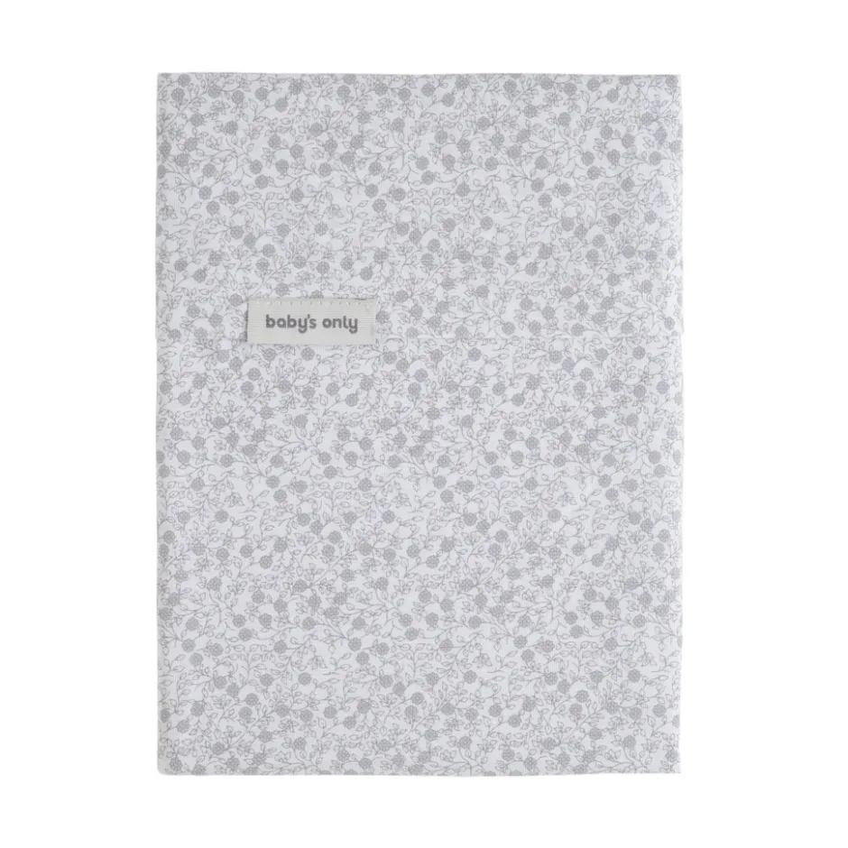 Babys Only Baby's Only Ledikantlaken Flower Nordic Blue< Baby Beddengoed