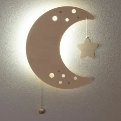 Babys Only Baby's Only Wandlamp Maan Wonder< Baby Elektronica|Nachtlampjes En Projectoren