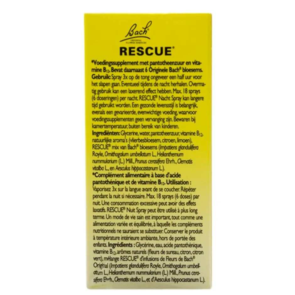 Bach rescue Nacht Spray< Rust En Ontspanning