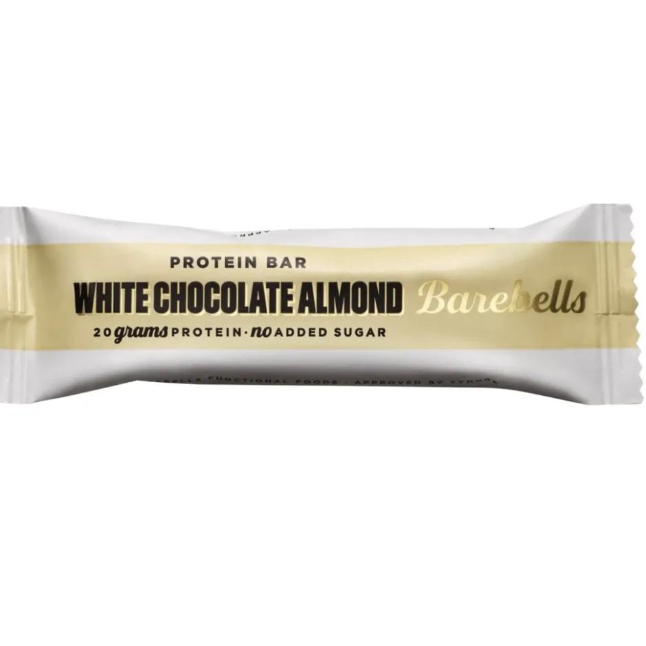 Barebells White Chocolate Almond Protein Bar< Sportrepen