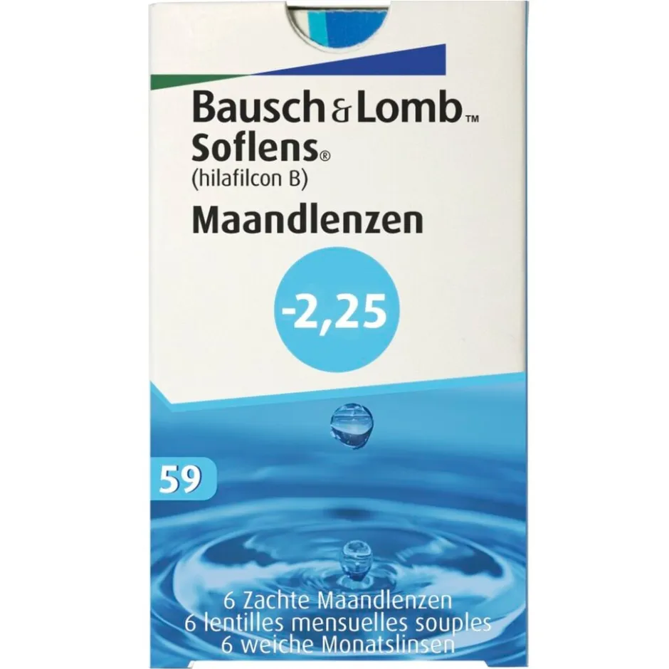 Bausch & Lomb -2.25 Maandlenzen< Lenzen
