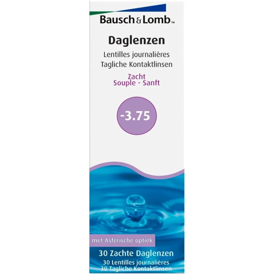 Bausch & Lomb -3.75 Zachte Daglenzen< Lenzen