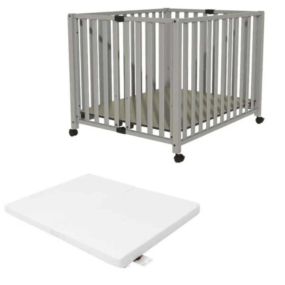 Bebies First Baby Box Met Wieltjes Sarah Met Matras< Babyboxen