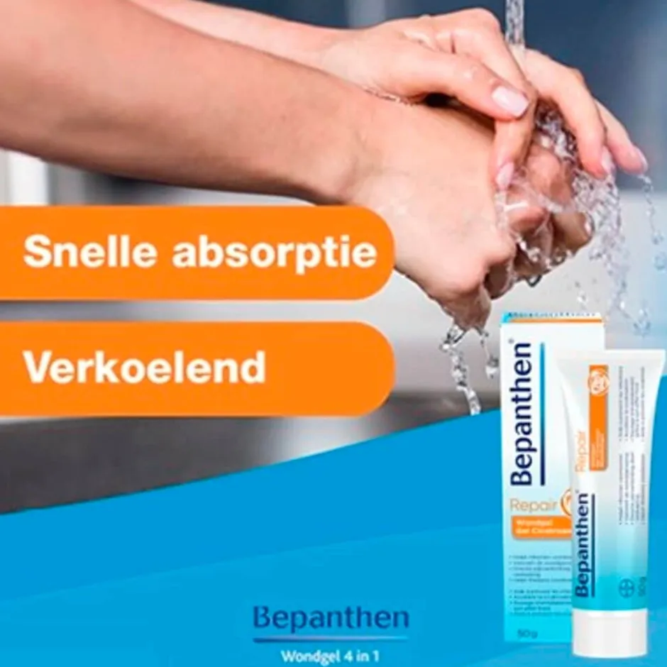 Bepanthen 4-in-1 Wondgel< Ehbo-Doos|Wondzalven