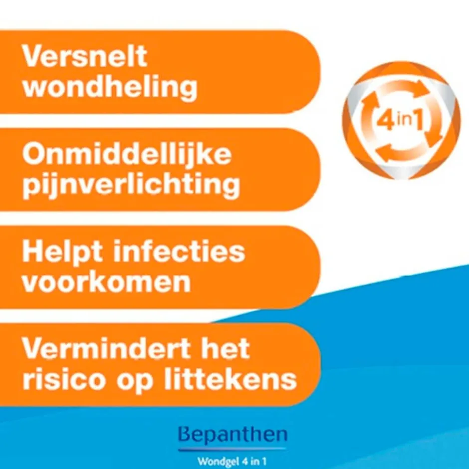 Bepanthen 4-in-1 Wondgel< Ehbo-Doos|Wondzalven