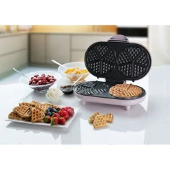 Bestron Wafelijzer ADWM1000P Roze| Clearance