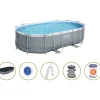 Bestway Power Steel ovalen opbouwzwembad< Zwembaden En Accessoires
