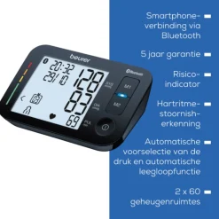 Beurer BM 54 Bluetooth® Bloeddrukmeter Bovenarm< Bloeddrukmeters