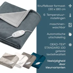 HD 75 Cosy Dark Grey Warmtedeken|Beurer Clearance