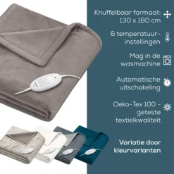 Beurer HD 75 Cosy Taupe Warmtedeken< Slapen|Warmteproducten