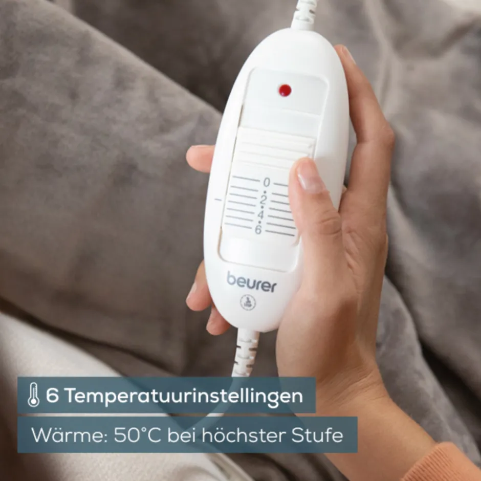 Beurer HD 75 Cosy Taupe Warmtedeken< Slapen|Warmteproducten